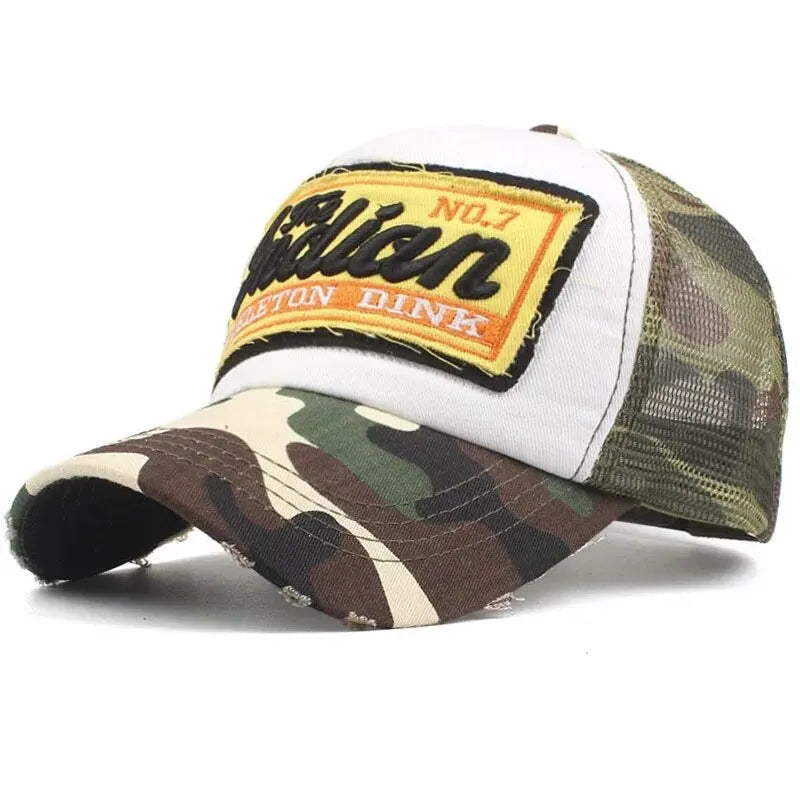 Indian Worn Trucker Cap